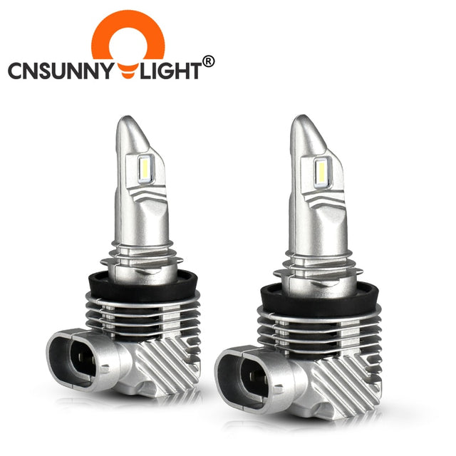 CNSUNNYLIGHT Newest 1:1 Size H11 H4 H7 Mini LED Car Headlight Bulbs Wireless 9005 9006 HB3 HB4 H8 6000K White Auto Fog Lights - V.I.P Digital Presence