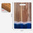 Wood Cutting Board Resin Blue green Wave Pattern - V.I.P Digital Presence