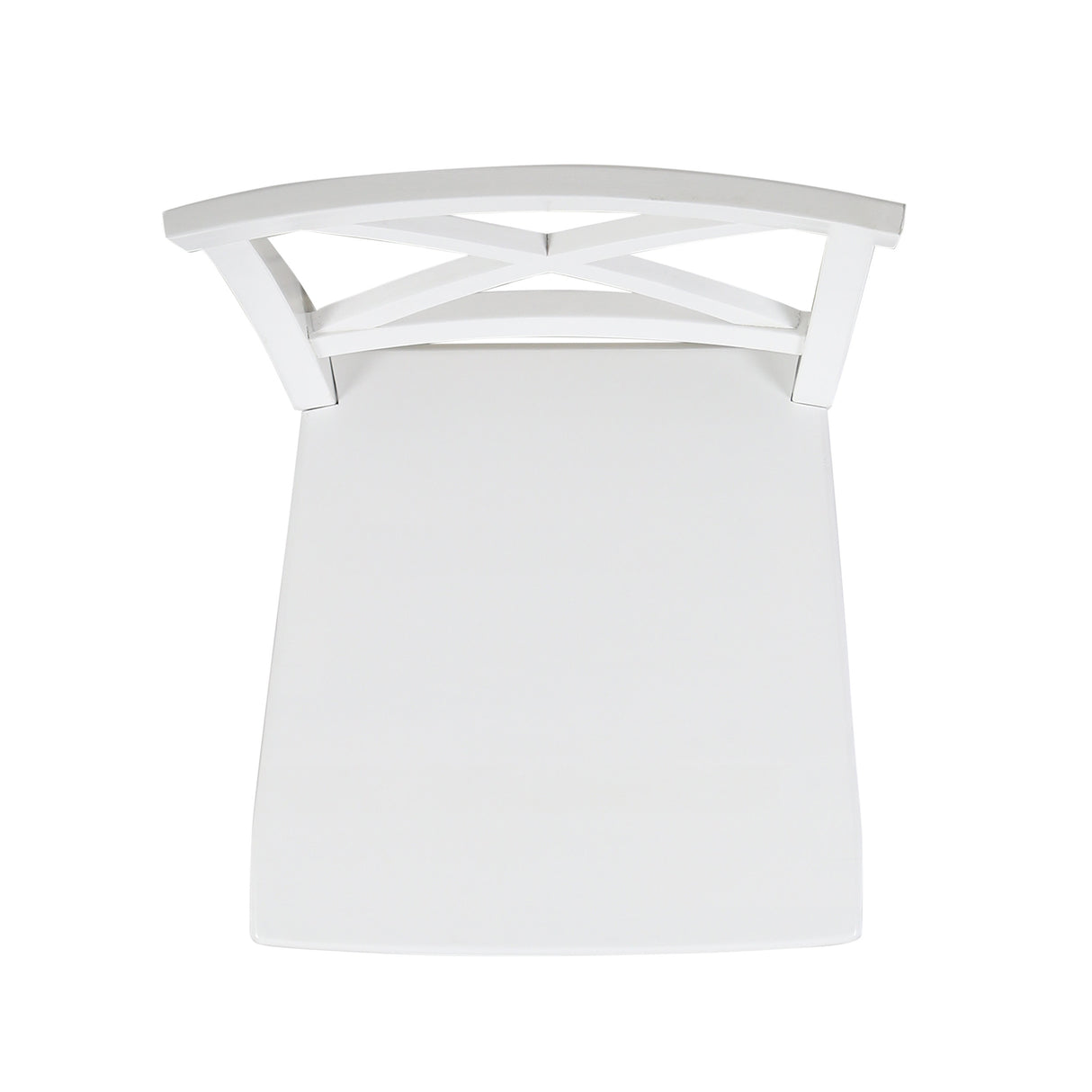 Roshan Farmhouse Acacia Wood Dining Chairs, White (Set of 2) - V.I.P Digital Presence
