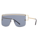 Nuevo estilo de gafas de sol de una pieza, gafas de sol de moda sin montura, gafas de sol de moda para mujer 