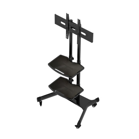 FANCO Universal Rotating TV Stand, suitable for 32-80 inch TVs, adjustable tilt height, maximum VESA 600x400mm (black) - V.I.P Digital Presence