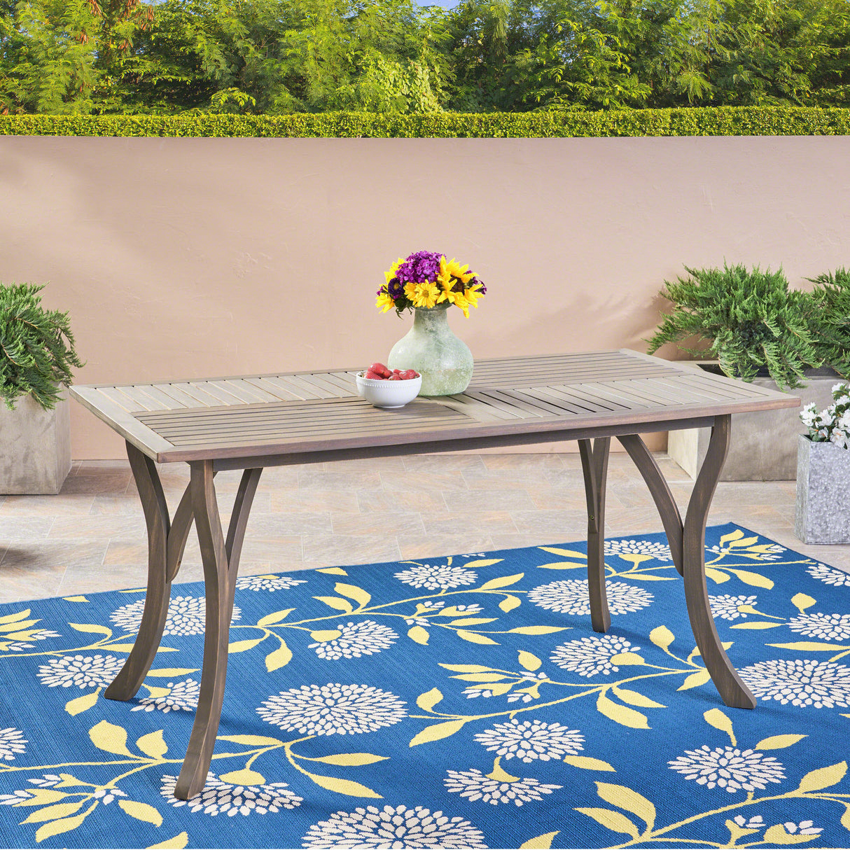 ECTANGULAR WOOD TABLE - V.I.P Digital Presence