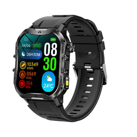 New T26LED flashlight outdoor three-proof Bluetooth call waterproof encoder body temperature multi-sports true blood oxygen - V.I.P Digital Presence