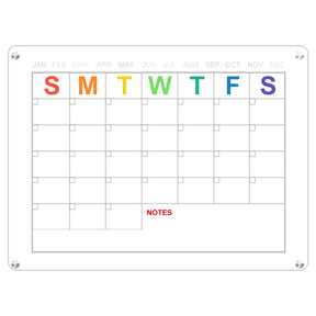 Acrylic message board magnetic refrigerator sticker household erasable calendar transparent note display board - V.I.P Digital Presence