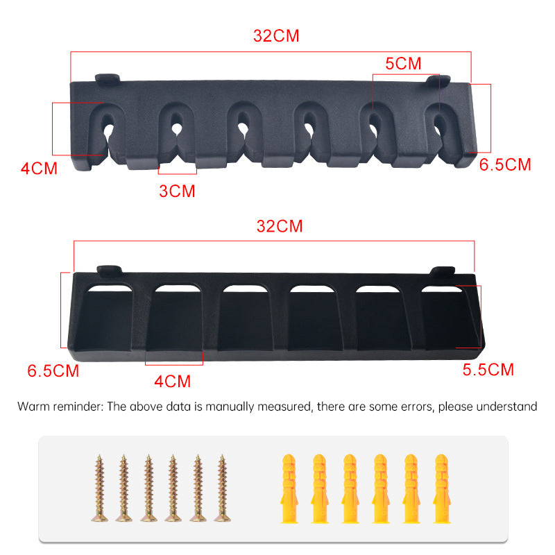 1pc 6-hole fishing rod wall mount, vertical/horizontal display frame - V.I.P Digital Presence