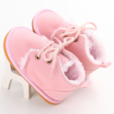 Newborn Baby Girl Boy Shoes Warm Snow Boots Toddler Infant Booties Prewalker Black White Pink - V.I.P Digital Presence