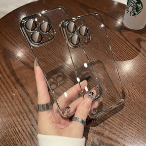 Suitable for iPhone 16 phone case ultra-thin electroplated frameless Apple 15 Promax protective case 14 transparent new model - V.I.P Digital Presence