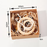 Natural crystal raw stone wind chime paper box set handmade DIY weaving home decoration car interior pendant - V.I.P Digital Presence