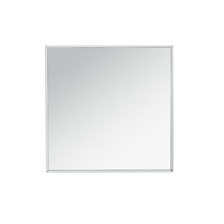 U-Can 11.8-inch silver square mirror coffee table with LED lights, modern diamond edge table, no assembly required - V.I.P Digital Presence