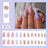 Finished manicure patches, wearable nails, drop-shaped manicure patches, contrasting color combinations - V.I.P Digital Presence