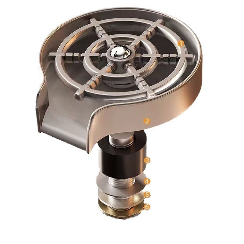 Bar counter commercial cup washer nozzle small sink stainless steel washer household automatic high-pressure cup washer - V.I.P Digital Presence