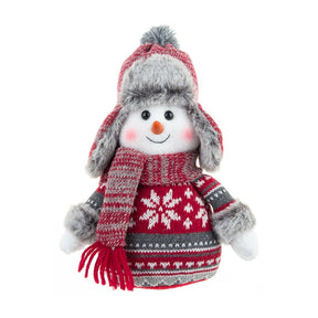 Doll Lei Feng Hat Scarf Snowman Doll Window Display Cute Christmas Snowman Cloth Doll - V.I.P Digital Presence