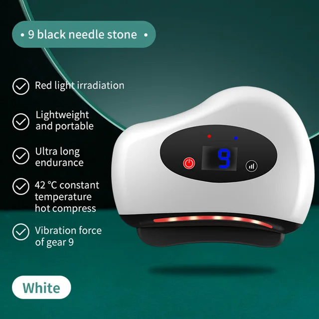 Electric Guasha Massager Hot Compress Eye Massager Stone Heating Vibration Scraping Neck Face Skin Lifting Removal Wrinkle Tool - V.I.P Digital Presence