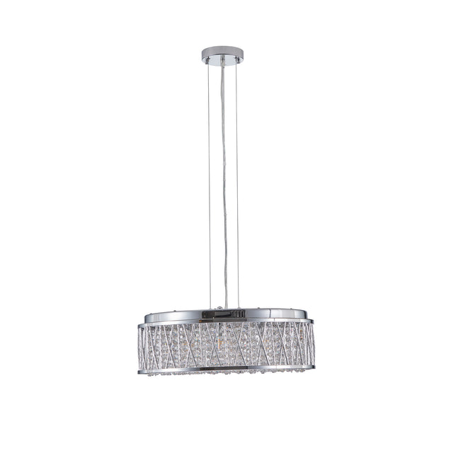 Modern Crystal Pendant 18.9-inch Aluminum+Iron Circular Ceiling Light Embedded Ceiling Fixture - V.I.P Digital Presence