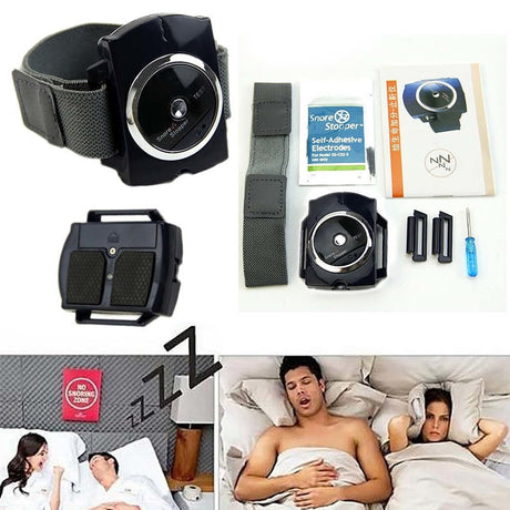 Mayitr 1pc Snore Blocker Stopper Infrared Stop Snoring Wristband Help Sleeplessness For Health Care Tools - V.I.P Digital Presence