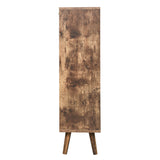 4 Door Shoe Rack, Freestanding Modern Shoe Storage Cabinet, for Entryway - V.I.P Digital Presence
