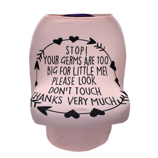 Funda elástica multifunción para asiento de coche de bebé, funda de lactancia, funda para carrito de compras, funda para carrito de supermercado, capota para asiento de coche