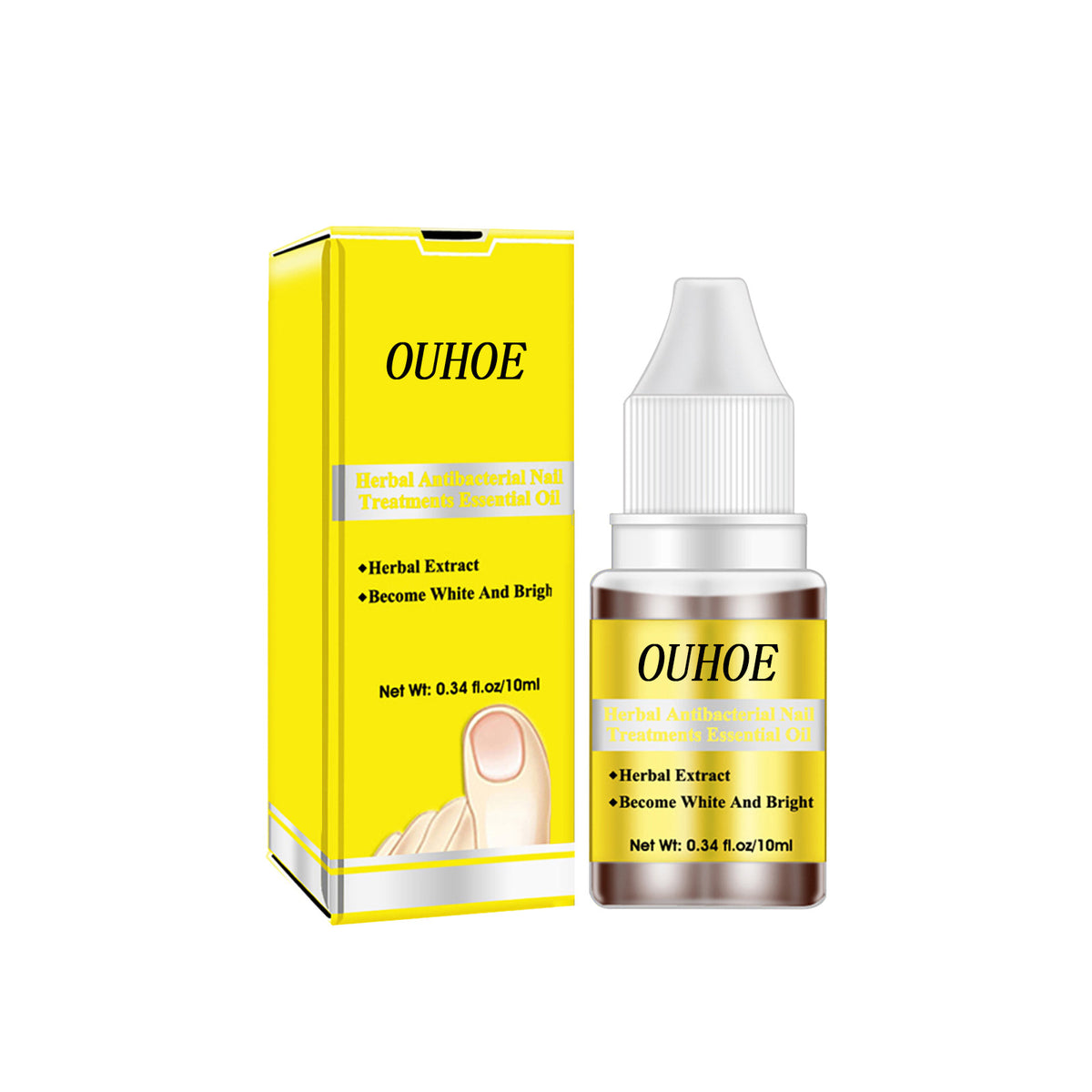 Herbal Antibacterial Nail Treatments Essential Oil, Grey Nail Care Essential Oil Brightening Nail Polish Clean Manicure Foot Care Solution - V.I.P Digital Presence