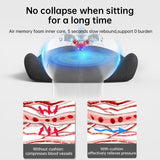 Memory Foam Coccyx Cushion. Alleviates tailbone/sciatica/back pain. Non - slip for office/car seats. - V.I.P Digital Presence
