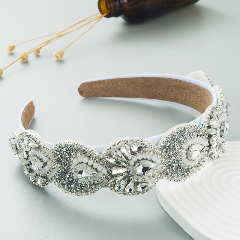Hair Hoop Fashion Retro Baroque Crystal Head Hoop Korean High-End Hair Accessories Korean Version Of The Hair Cave - V.I.P Digital Presence