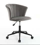 Home Office Chair, Velvet Fabric Swivel Flower Shape Computer Desk Chair for Home Office or Bedroom - V.I.P Digital Presence