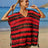 Tassel Openwork Striped V-Neck Cover Up - V.I.P Digital Presence
