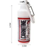 Embudo portátil para proteína en polvo, caja para suplementos deportivos y de fitness, caja para cápsulas, caja para medicamentos, lata y botella.