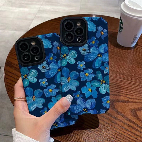 Suitable for Blue Camellia 11pro Apple 14 Phone Case 13 Female iPhone 12 Suitable for 6s/8plus Soft Case - V.I.P Digital Presence