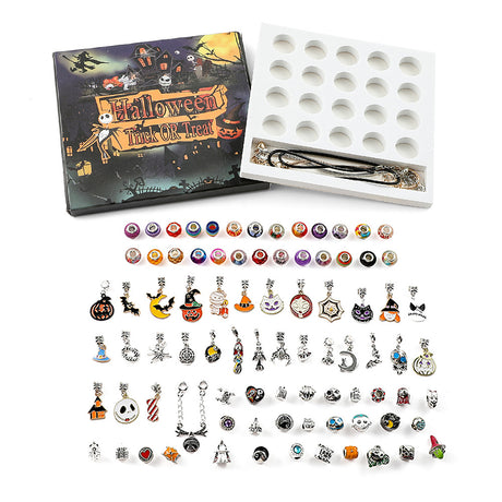 Halloween children DIY large hole bead bracelet bracelet necklace gift box blind box set accessories - V.I.P Digital Presence