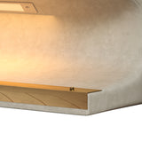 Entryway Bench Leather Upholstered Ottoman with LED sensor light for living room ,bedroom,end of bed ，Beige - V.I.P Digital Presence