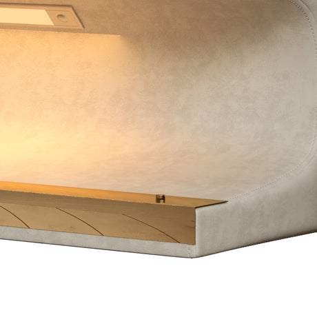 Entryway Bench Leather Upholstered Ottoman with LED sensor light for living room ,bedroom,end of bed ，Beige - V.I.P Digital Presence