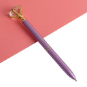 21Color Kawaii Ballpoint Pen Big Gem Metal Ball Pen With Large Diamond Blue And Black Magical Pen Fashion School Office Supplies - V.I.P Digital Presence