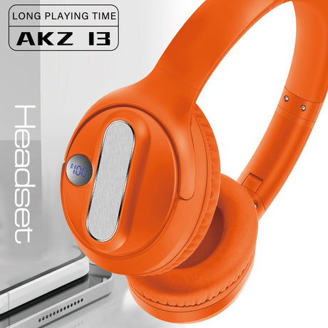 AKZ-13 wireless Bluetooth headset with battery level display and long battery life foldable - V.I.P Digital Presence