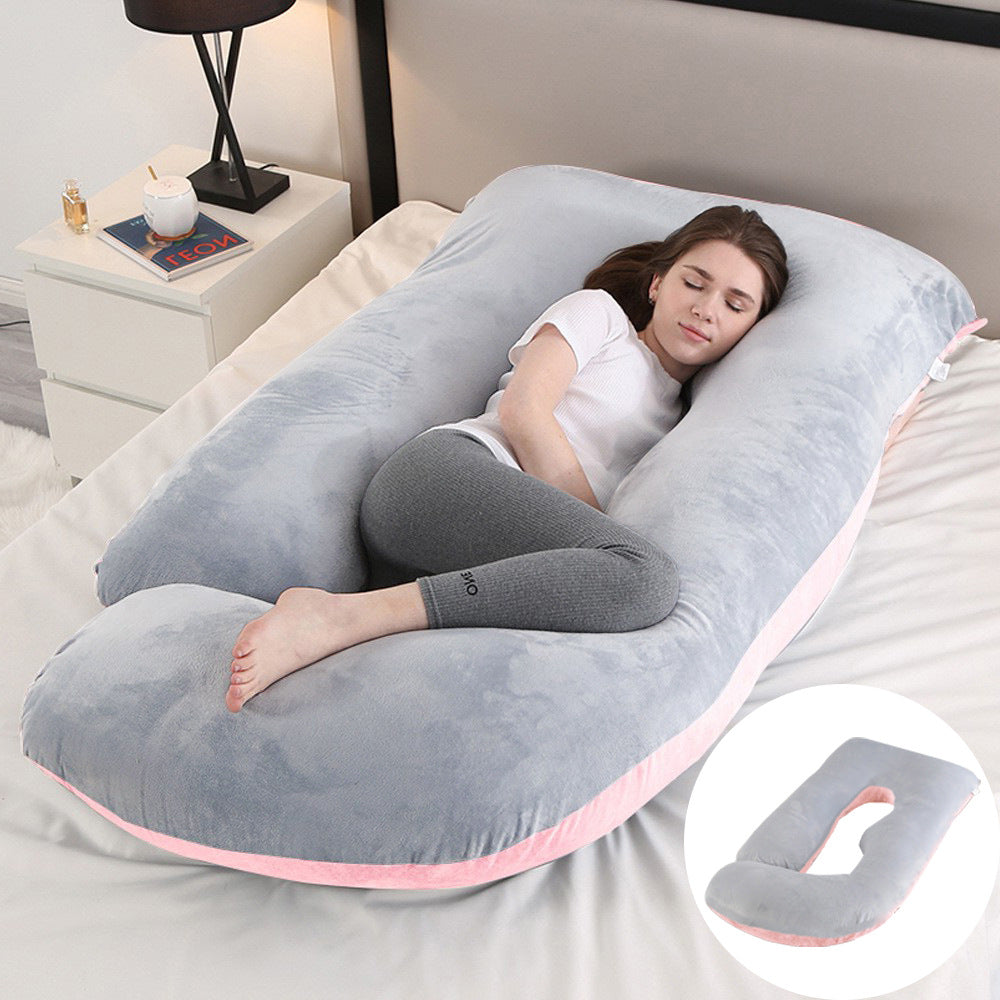 Pregnant women's pillow waist protection side sleeping slope pillow J-shaped pregnancy sleeping pillow - V.I.P Digital Presence