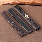 Wooden thread incense box, black sandalwood inlaid with boxwood, sleeping incense burner, incense burner, household indoor agarw - V.I.P Digital Presence