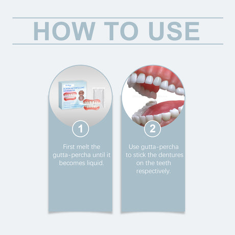 Cosmetic Denture Set Enhances Smile Comfort Material Cosmetic Teeth Filling Set - V.I.P Digital Presence