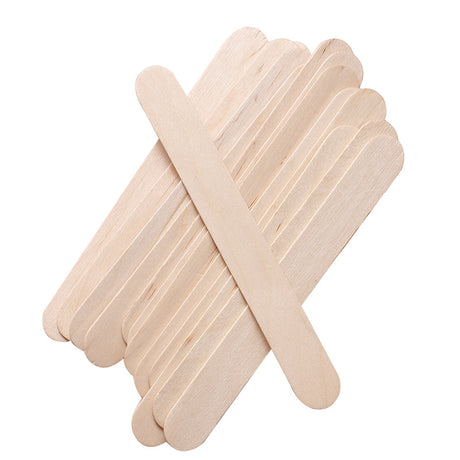 100-Piece Bag of Disposable Wooden Sticks for Hair Removal Waxing and Scraping Tools - V.I.P Digital Presence