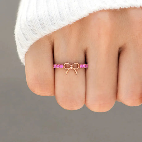 925 Sterling Silver Bow Ring - V.I.P Digital Presence
