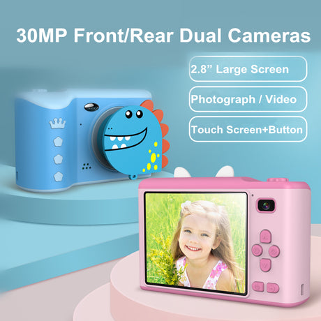 2.8 Inch HD Dual-Camera Children's Digital Camera Mini Small SLR Can Take Pictures Interest Toy Gift - V.I.P Digital Presence