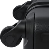 Hardshell Luggage Spinner Suitcase with TSA Lock Lightweight Expandable 24'' (Single Luggage) Black + ABS + 24 Inch