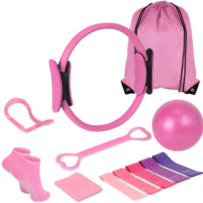 13 - Piece Pilates Kit for Home Workouts: Pilates Ring, Ball, Resistance Bands & More - Ideal for Home Pilates - V.I.P Digital Presence