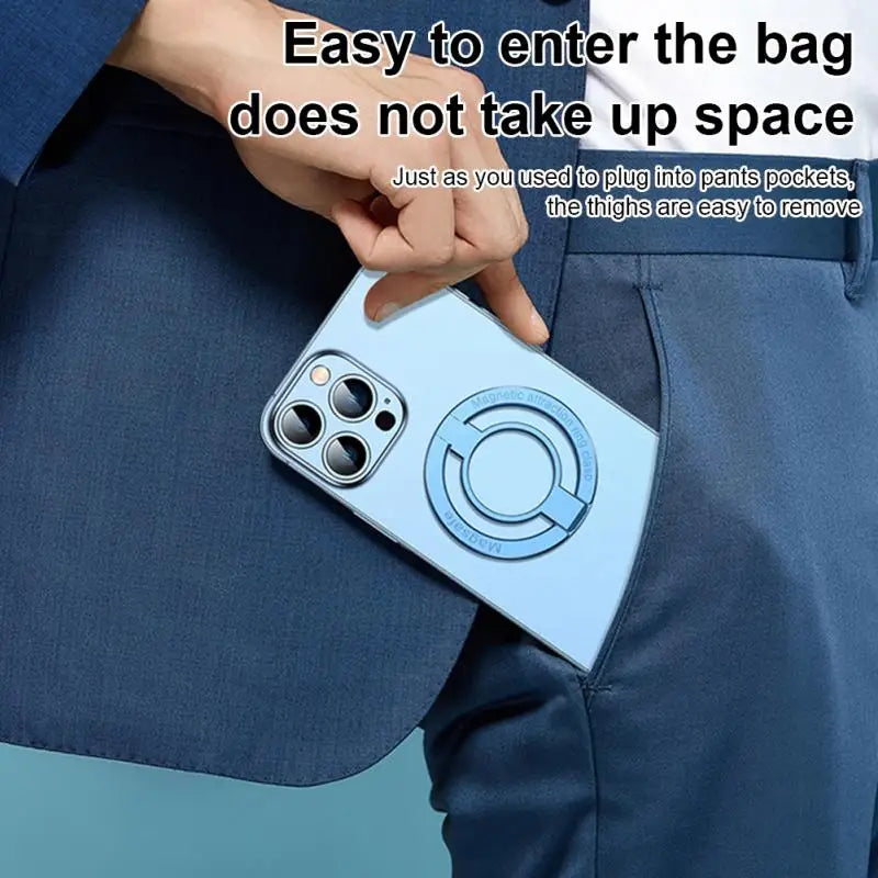 For Phone New Magnetic Ring Holder for 12 13 14 Max Magnet Finger Ring Grip Stand Holder Zinc Alloy Kickstand - V.I.P Digital Presence
