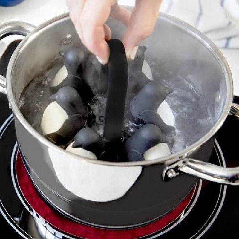 Creative and Cute Little Penguin Home Egg Cooking Device Egg Refrigerator Storage Combination Egg Holder God - V.I.P Digital Presence