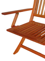 Foldable Patio Dining Set 4 Folding Chairs Indoor and outdoor universal Teak - V.I.P Digital Presence