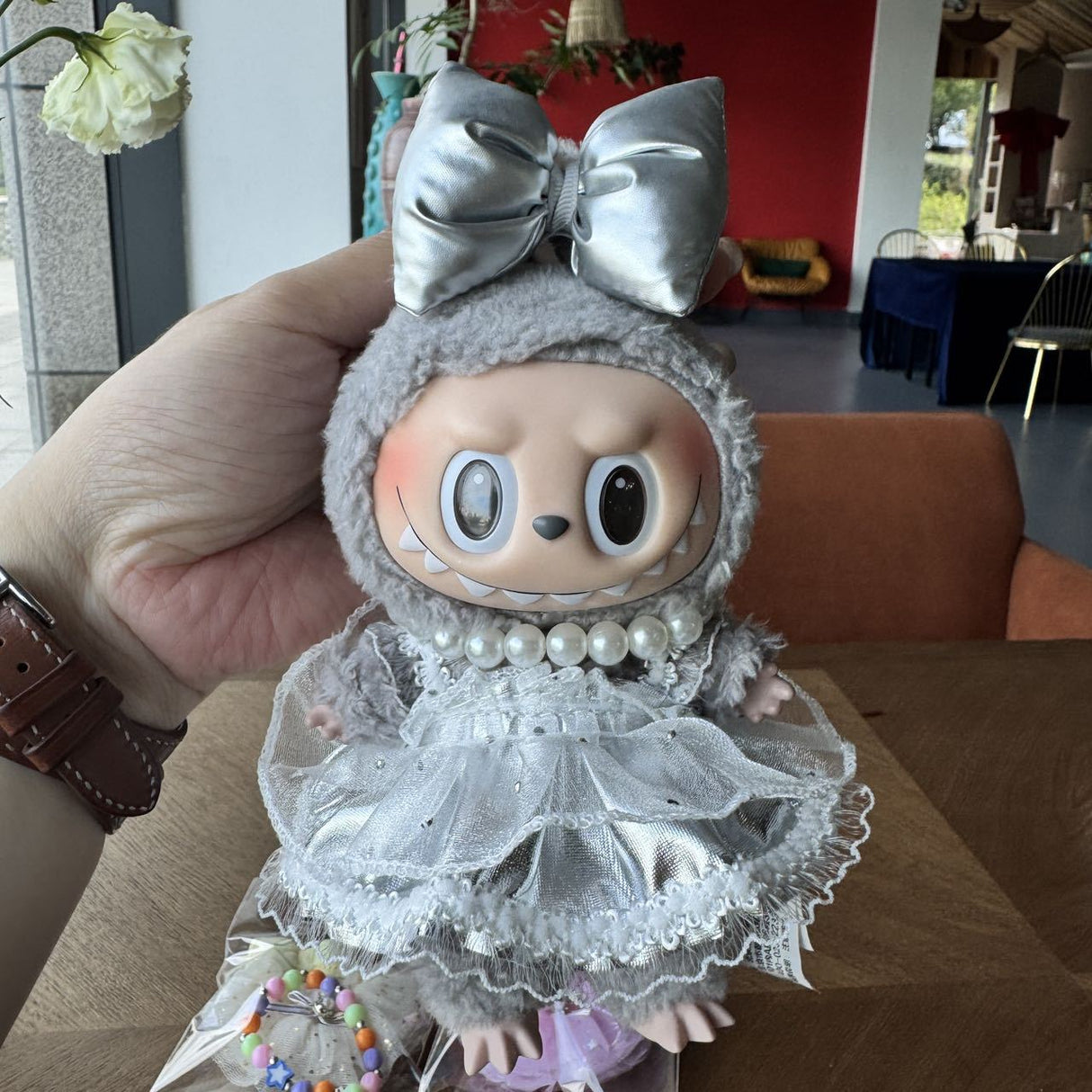 Labbubu Doll 17cm Labbubu Pendant Doll Clothes Accessories Shorts Keychain Air Cotton - V.I.P Digital Presence
