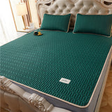 Sábana de verano, colchón de seda helada, suave y cómodo, colchón de látex, colchón transpirable de tres piezas para un sueño confortable. 