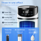 Six - speed timed silent AC cooling fan, new mini portable AC, USB air cooler, bladeless electric fan. - V.I.P Digital Presence