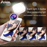 Selfie Ring Light with HD 3 in 1 Fisheye Wide Angle Macro Lens Flash Led Camera Phone Photography for iPhone Samsung Lens - V.I.P Digital Presence