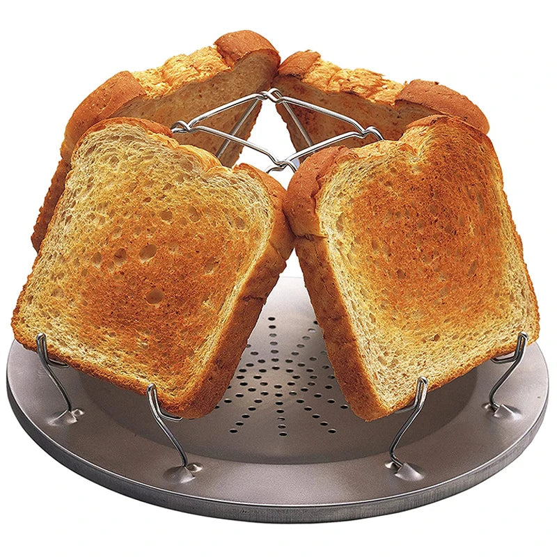Simple Portable Stainless Steel Toast Rack Outdoor Camping Toaster Folding Portable Grill Multi-Purpose Stove Grill High Quality - V.I.P Digital Presence