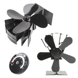 Thermal Power Fan Four Blade Wood Burning Stove Fan Ecological Fireplace Fan Wood Fireplace Thermal Fan/Fan Thermometer - V.I.P Digital Presence